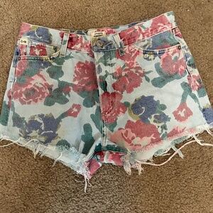 Citizens Of Humanity Premium Vintage High Rise Floral Denim Short Size 27